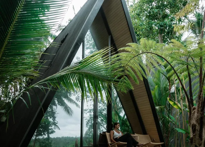 Villa Delta Casa Ubud - A-frame Jungle Retreat With Volcano View And Hot-tubs