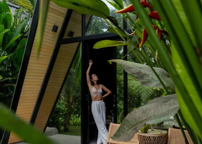 Delta Casa Ubud - A-frame Jungle Retreat With Volcano View And Hot-tubs