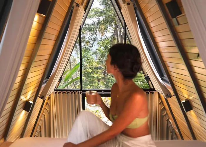 Delta Casa Ubud - A-frame Jungle Retreat With Volcano View And Hot-tubs *