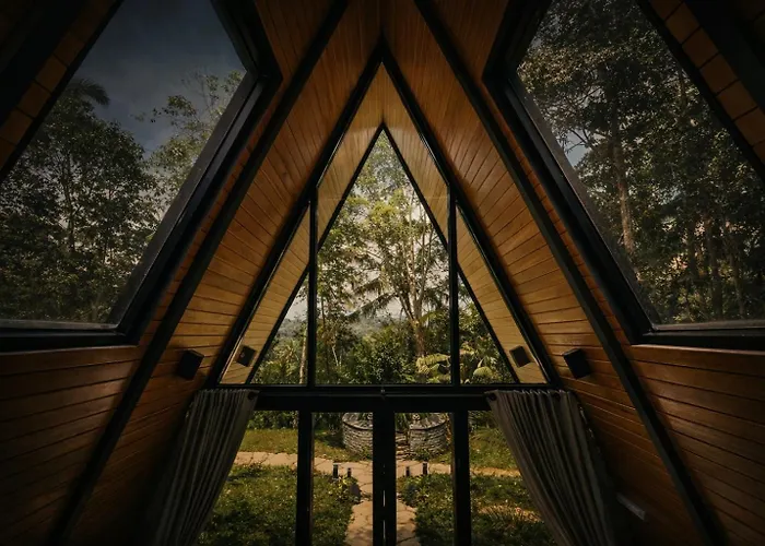 Delta Casa Ubud - A-frame Jungle Retreat With Volcano View And Hot-tubs *