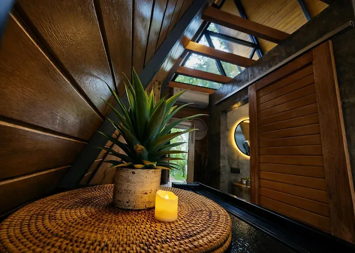 Delta Casa Ubud - A-frame Jungle Retreat With Volcano View And Hot-tubs *