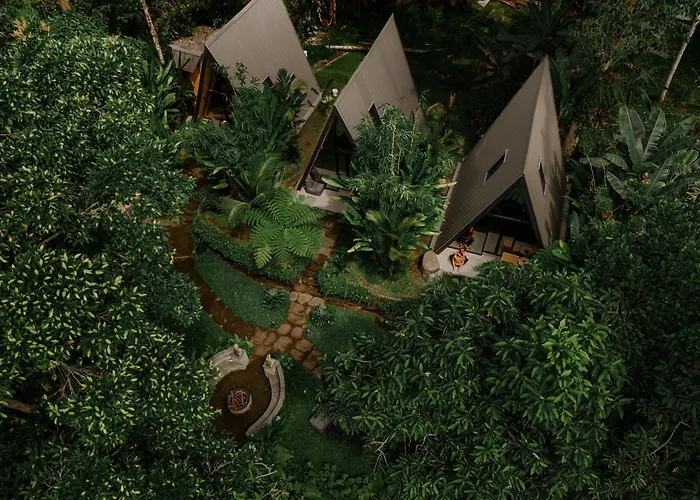 Villa Delta Casa Ubud - A-frame Jungle Retreat With Volcano View And Hot-tubs
