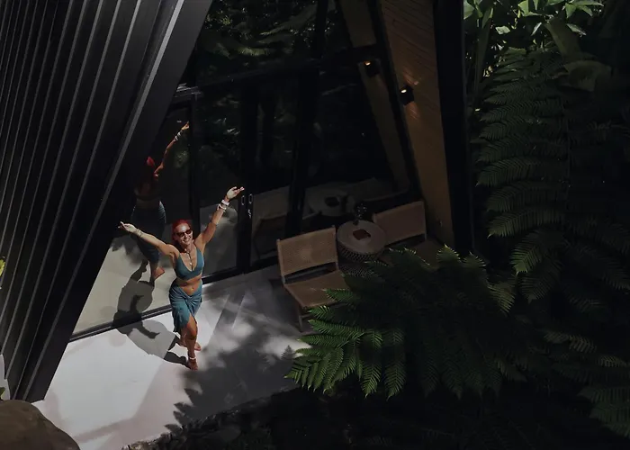 Delta Casa Ubud - A-frame Jungle Retreat With Volcano View And Hot-tubs Villa