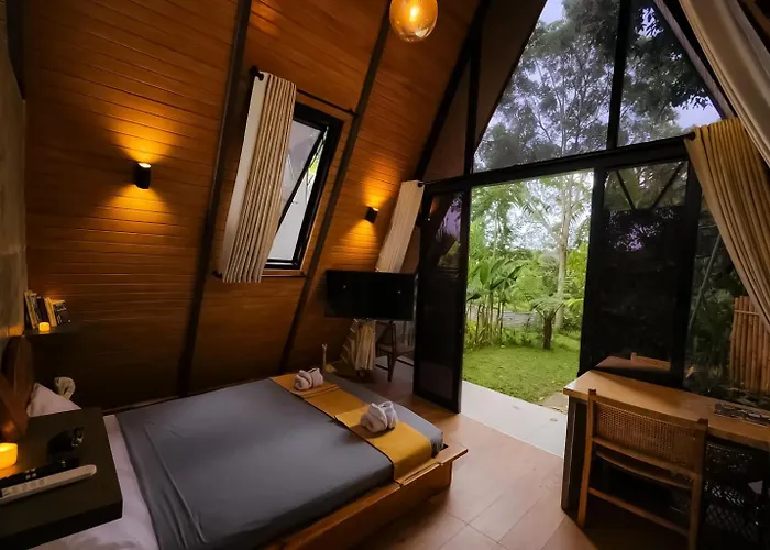 Delta Casa Ubud - A-frame Jungle Retreat With Volcano View And Hot-tubs * Payangan
