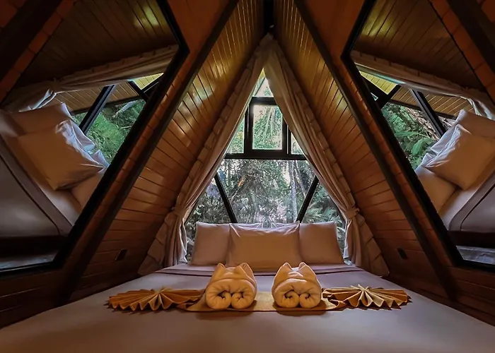 Villa Delta Casa Ubud - A-frame Jungle Retreat With Volcano View And Hot-tubs