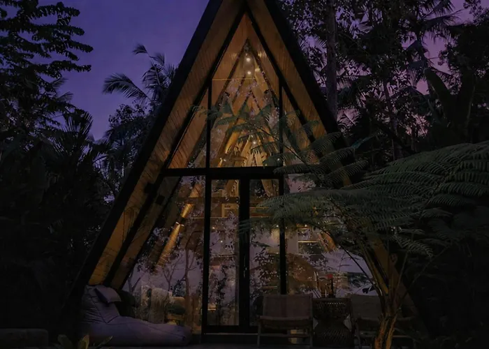 Delta Casa Ubud - A-frame Jungle Retreat With Volcano View And Hot-tubs *